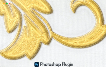 PS插件 – 写实刺绣效果插件 Realistic Embroidery – Photoshop Plugin