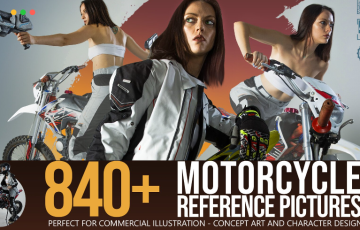 840 张女战士摩托车参考图片 840+ Motorcycle Reference Pictures