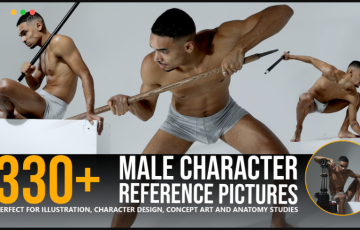 330 张男性角色战斗姿势角色动作参考 330+ Male Character Reference Pictures
