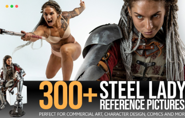 300 张钢铁女神角色设计服装设计参考 300+ Steel Lady Reference Pictures
