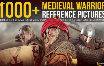 1000 张中世纪战士参考图片 1000 Medieval Warrior Reference Pictures