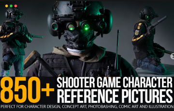 850 张射击游戏概念角色设计参考 850+ Shooter Game Character Reference Pictures