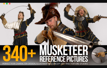 340 张火枪手角色服装设计参考图片 340+ Musketeer Reference Pictures