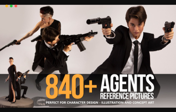 840 特工角色设计服装参考图片 840+ Agents Reference Pictures
