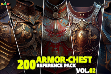 200 张盔甲战衣服装设计参考照片 200 Armor Reference Pack Vol.02