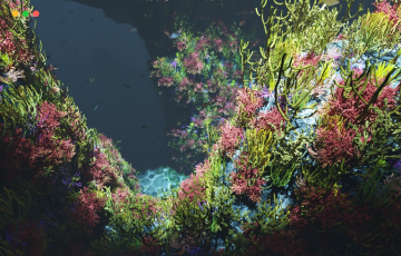 Blender工程 – 水下珊瑚礁 Underwater reefs