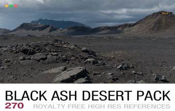 270 张黑灰沙漠参考照片 BLACK ASH DESERT PACK