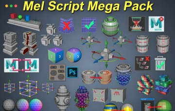 Maya插件 – 脚本包 Malcolm341 All Mel Script Pack + 全套教程