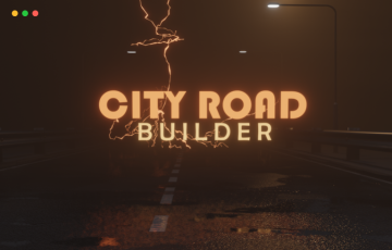Blender插件 – 城市道路生成插件 city road builder