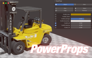 Blender插件 – 模型动画属性控制插件 Powerprops