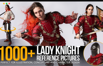 1000 多张女骑士战斗动态姿势参考照片1000+ Lady Knight Reference Pictures