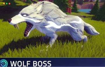 Unity – 风格化角色扮演游戏森林动物 Stylized Wolf Boss – RPG Forest Animal