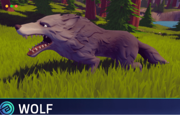 Unity – 风格化角色扮演游戏森林动物 Stylized Wolf – RPG Forest Animal