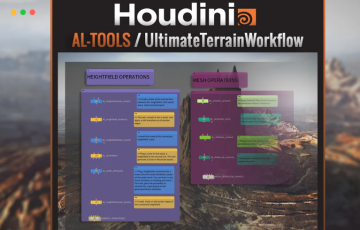 Houdini插件 – 地形制作插件 AL-TOOLS / Ultimate Terrain Workflow