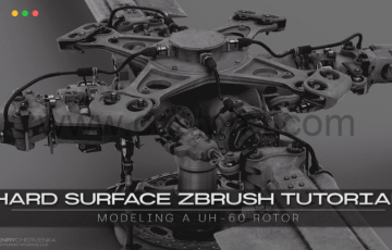 【中文字幕】ZBrush教程– 硬表面螺旋桨建模教程 Hard Surface ZBrush Tutorial Modeling A UH-60 Rotor