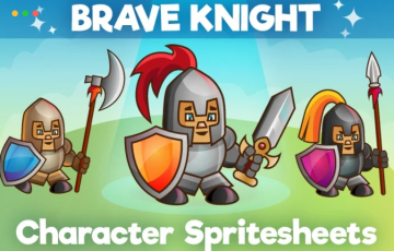 2D 游戏骑士角色 2D GAME KNIGHT CHARACTER
