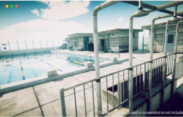 Unity – 学校游泳池环境场景 Japanese School Swimming Pool