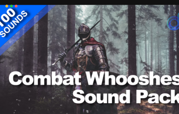 【UE4/5】100 种战斗魔法科幻环境音效 Combat Whooshes Sound Pack