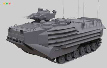 模型资产 – 两栖突击战车 AAVP7A1 US Army Assault Amphibious Vehicle