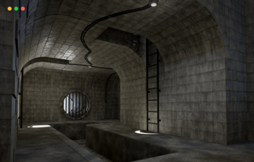 【UE4/5】下水道环境建筑 Sewers and Underground Modular Set – Spooky Environment Building