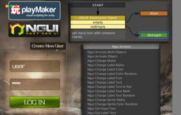 Unity插件 – Ngui ACTION+ for PlayMaker