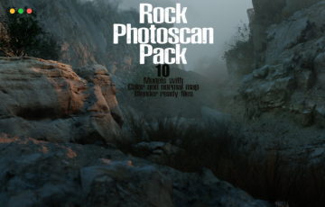 模型资产 – 照片扫描岩石模型 Rock Photoscans Part1