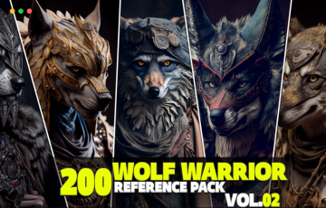 200 张战狼角色设计参考照片 200 Wolf Warrior Reference Pack Vol.02