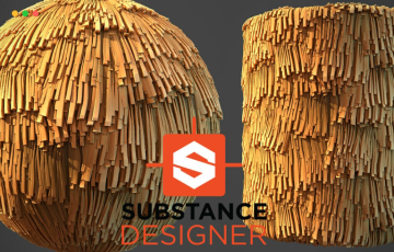SD材质 – 风格化的小麦屋顶材质 Stylized Wheat Roof + 教程