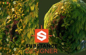 SD材质 – 风格化的植物和花卉材质 Stylized Plants and Flowers Material