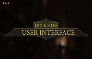 RPG 和 MMO 游戏用户界面 RPG & MMO USER INTERFACE
