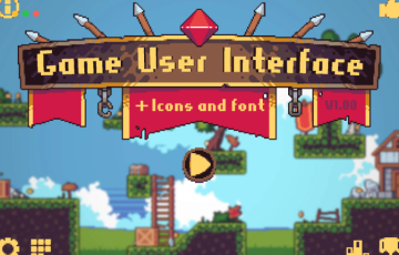 游戏用户界面像素艺术 GAME USER INTERFACE PIXEL ART