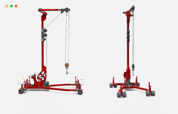 模型资产 – 科幻起重装卸设备3D模型 sci fi lifting and loading equipment 3D model