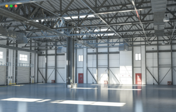 模型资产 – 仓库内部和外部 3D模型 Warehouse 6 interior and exterior 3D model