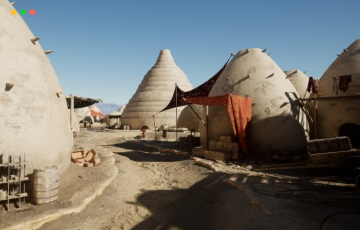 【UE4/5】沙漠穹顶风景 Desert Dome – Landscape