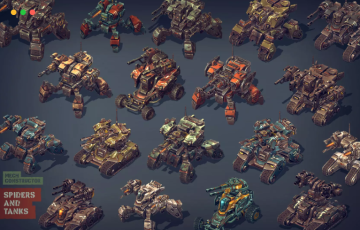 Unity – 机械蜘蛛和坦克 Mech Constructor: Spiders and Tanks