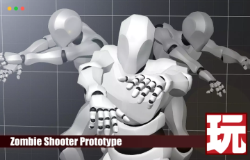 Unity – 僵尸射手开发模板 Zombie Shooter Prototype for Playmaker