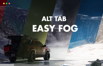 Blender插件 – 大气雾生成插件 Alt Tab Easy Fog 2