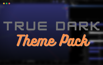 Blender插件 – Blender皮肤主题插件 True Dark Blender Themes Pack