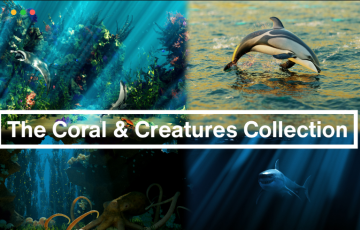 Blender模型 – 珊瑚与生物系列 The Coral & Creatures Collection