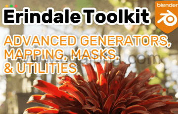 Blender插件 – 高级节点工具包插件 Erindale Toolkit – Advanced Geometry Nodes Groups (Updated For Fields)