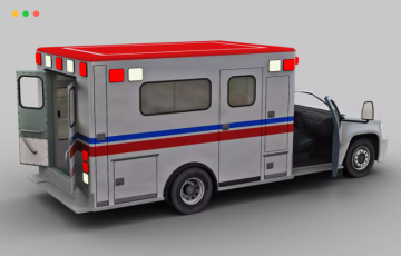 Unity – 带内饰的救护车 Ambulance with Interior