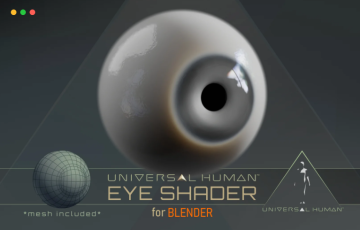 Blender插件 – 人类眼球着色器 Universal Human Eye Shader