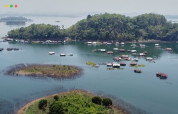 87 张渔村湖泊航拍照片参考  87 photos of Floating Fishing Lake Village Aerial