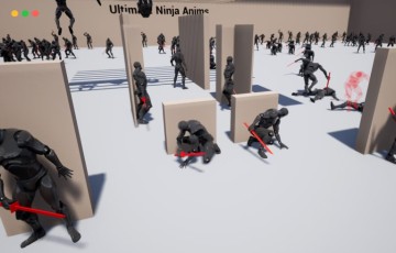 【UE5】忍者刺客格斗动画 Ultimate Ninja Anims