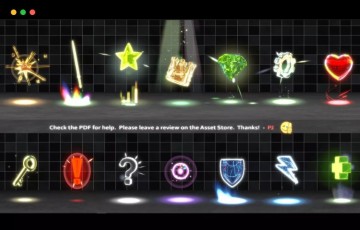 Unity – 游戏特效 Shiny 3D Items