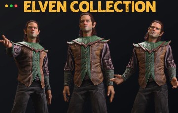 【UE5】男性精灵角色 Civilian – Male Elf – Fantasy Elves Collection