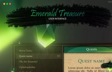Unity – 游戏UI翡翠界面 Emerald Treasure — THE EMERALD INTERFACE