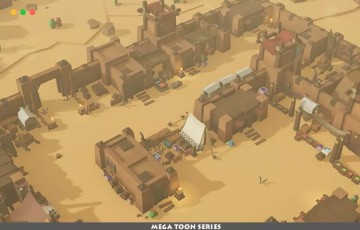 Unity – 风格化卡通沙漠环境 Mega Toon Desert Pack