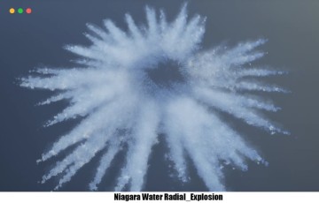 【UE4/5】水特效 Niagara Water Explosions Pack 01
