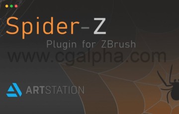 ZBrush插件 – 蜘蛛网插件 SpiderZ